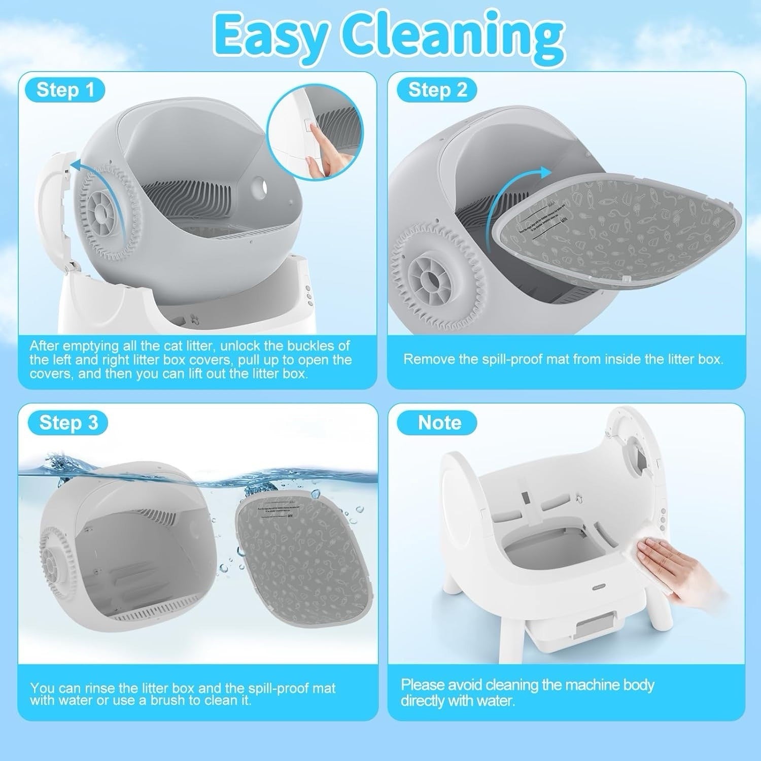 Autoscooper 11 Self-Cleaning Cat Litter Box – Automatic Litter Box for Multiple Cats