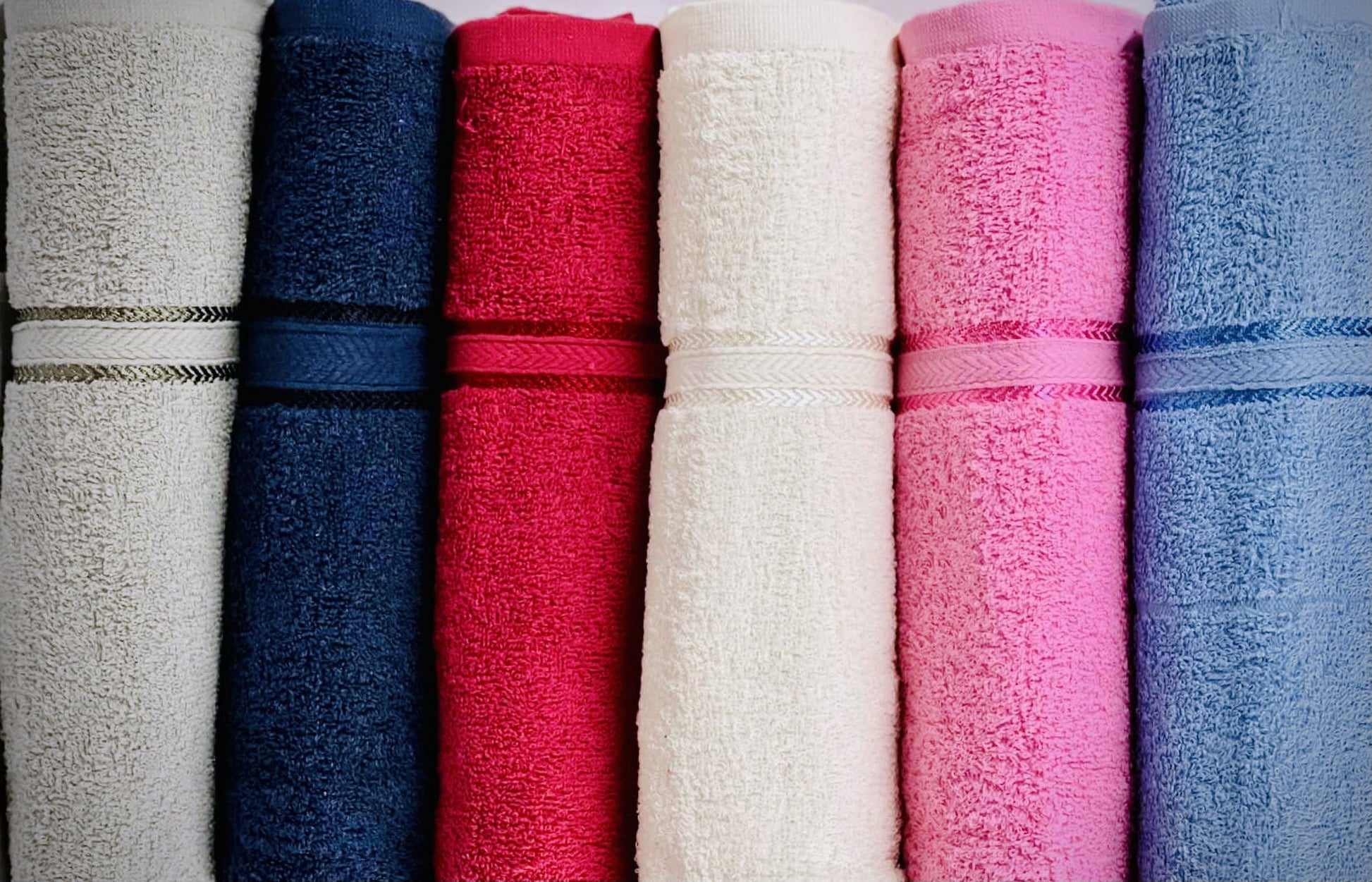 Pack of 6 Cotton Bath Towels – 27" x 54", Super Soft, Quick-Dry, Multicolor