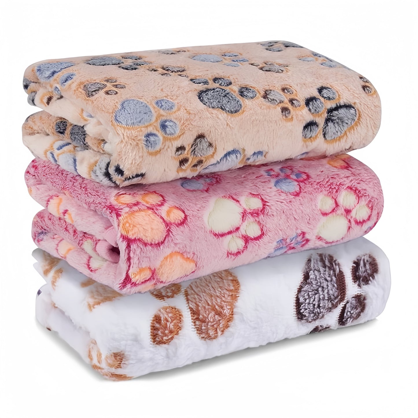 Premium Fleece Pet Blanket – Super Soft Fluffy Flannel Throw for Dogs & Cats, 23" x 16"
