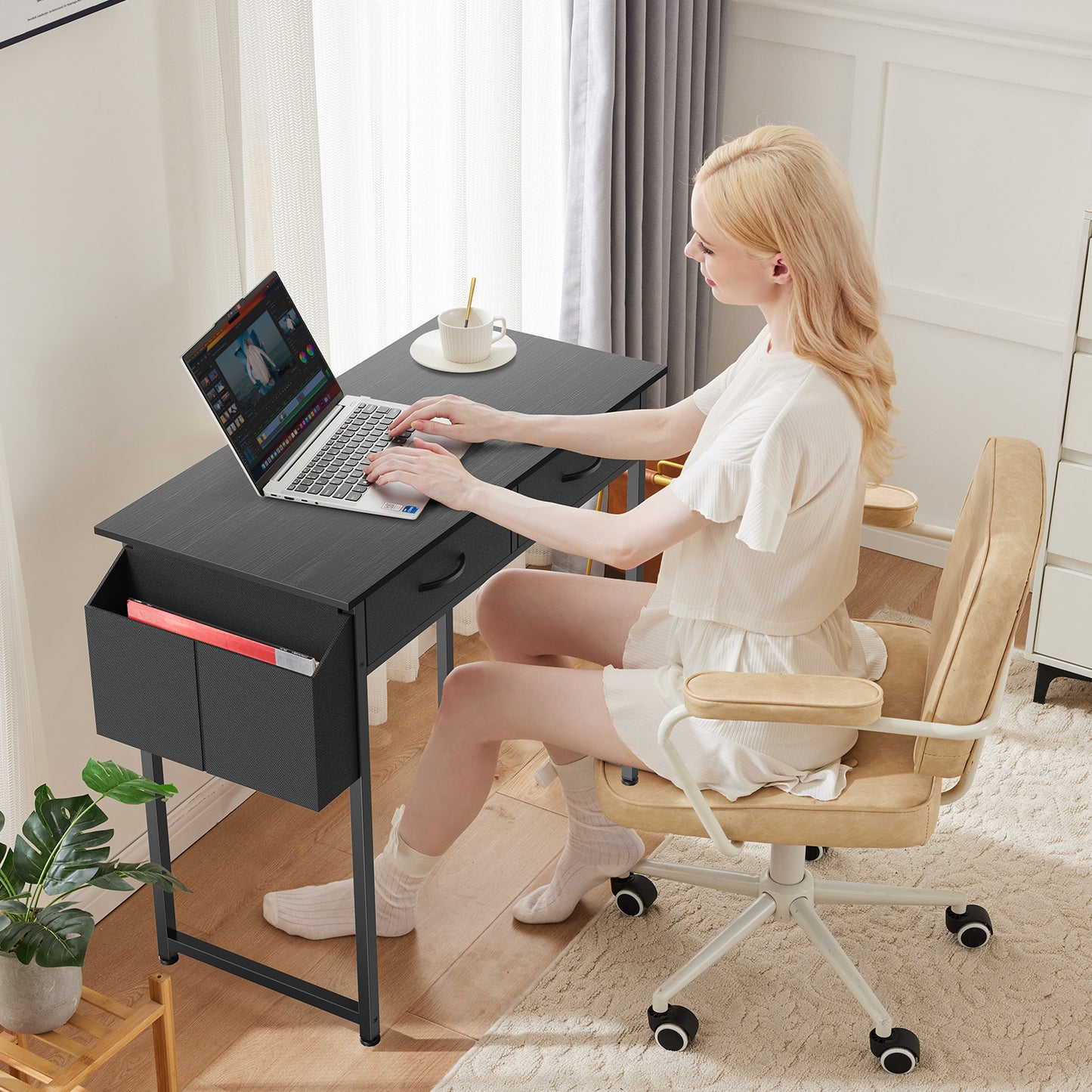 Small Home Office Bedroom Writing Learning Computer Desk