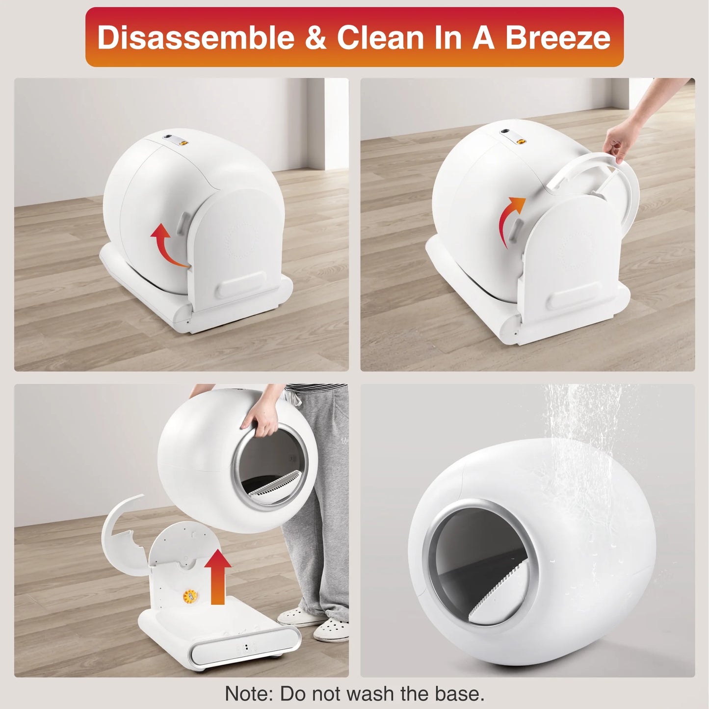 Self-Cleaning Automatic Cat Litter Box with App Control – Large Capacity, WiFi Enabled