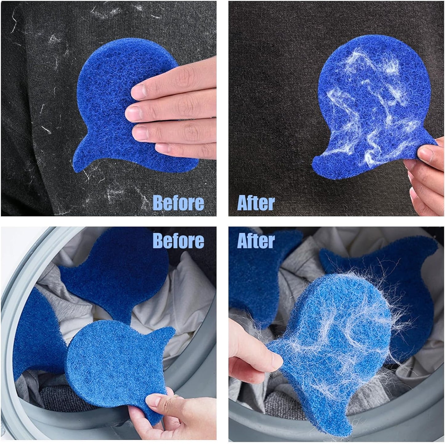 5-Piece Pet Hair Remover Balls – Reusable Laundry Lint & Fur Catchers