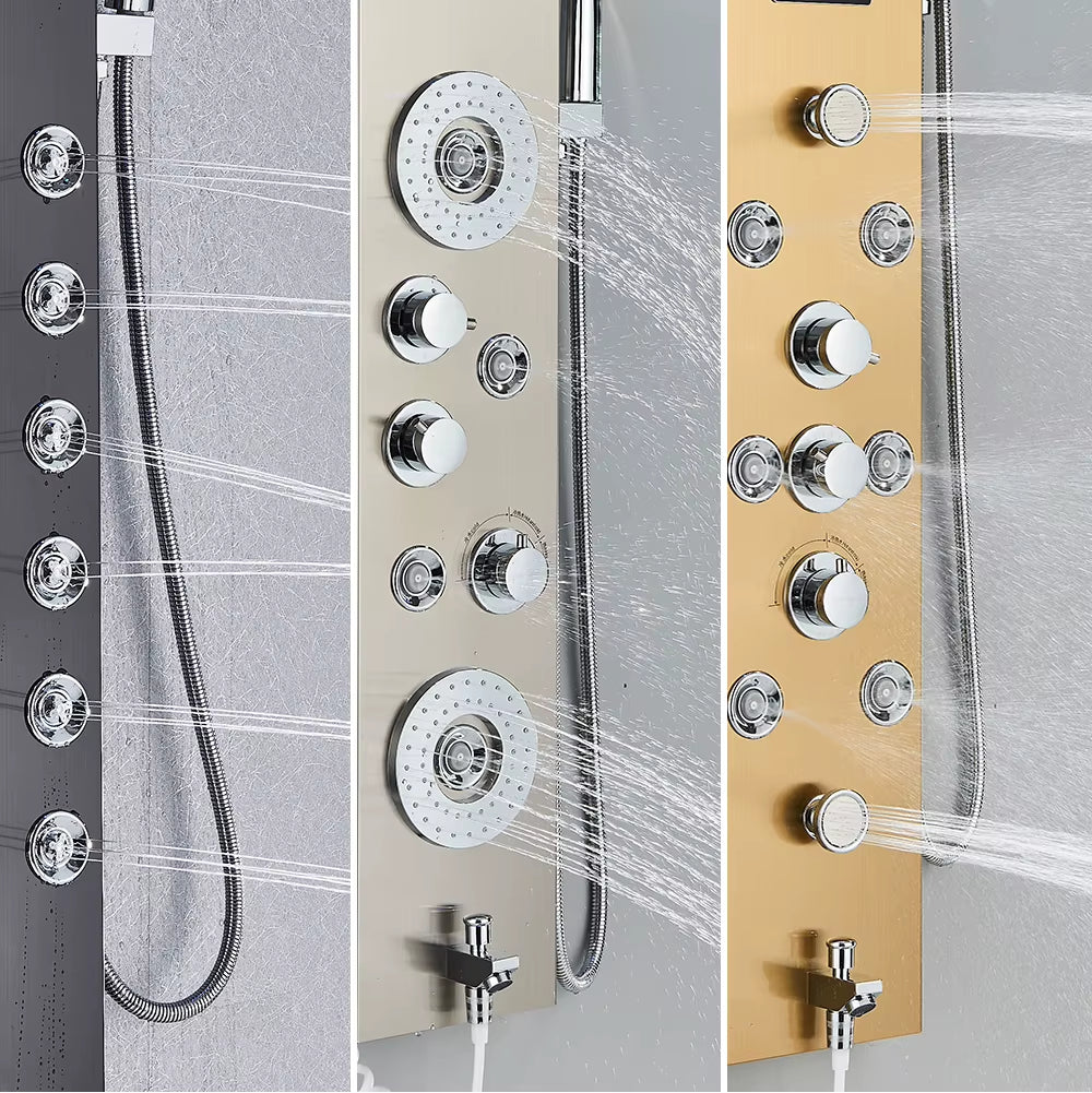 Shower Faucet & Bath Mixer Tap – Bathroom Shower Panel System with Handshower - Pick your Color
