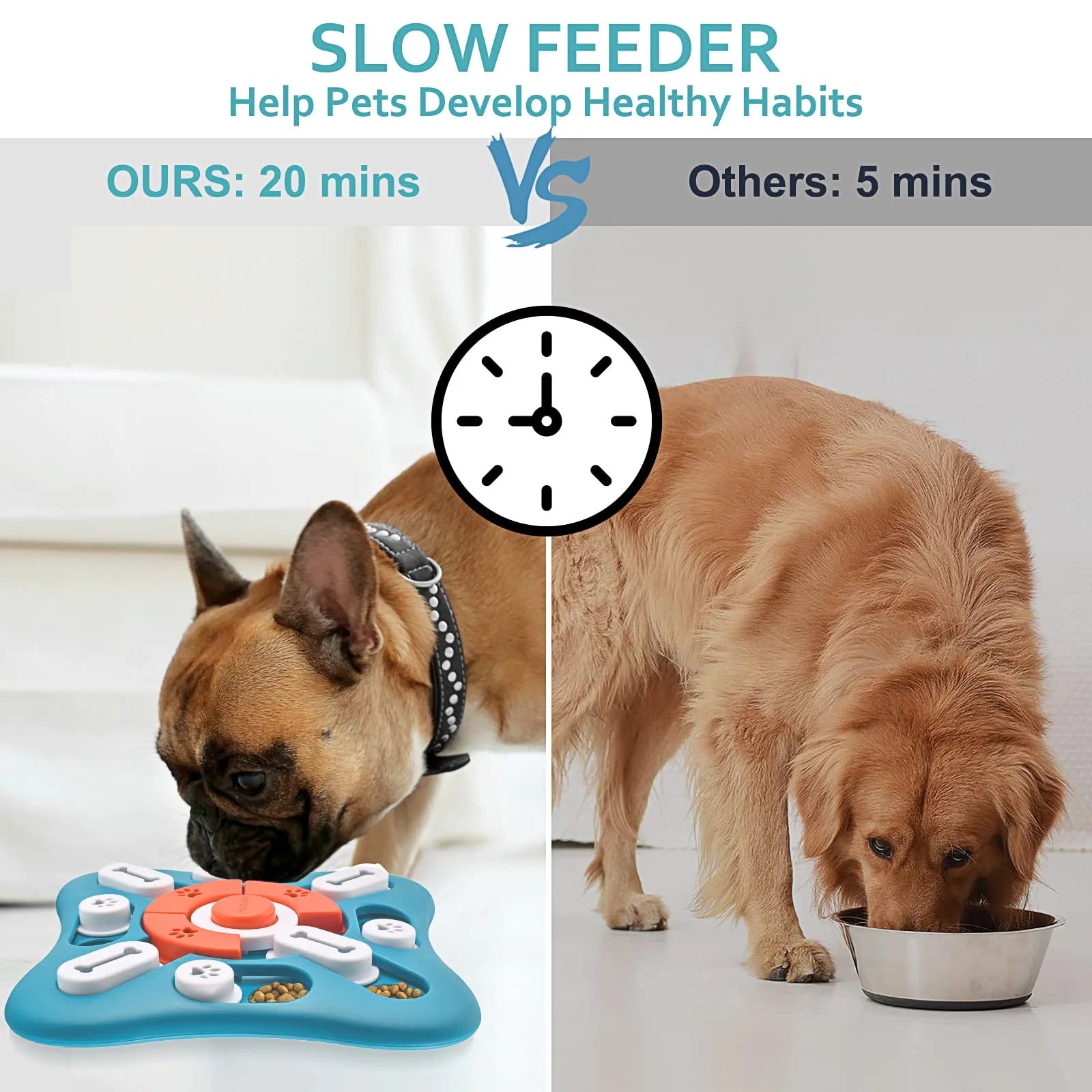 Interactive Dog Puzzle Toy – Treat-Dispensing Enrichment Toy for Brain Stimulation & IQ Training