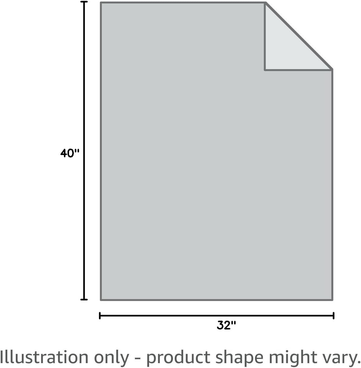 350 GSM Super Soft Fuzzy Flannel Fleece Pet Blanket – Grey, 40" x 32"