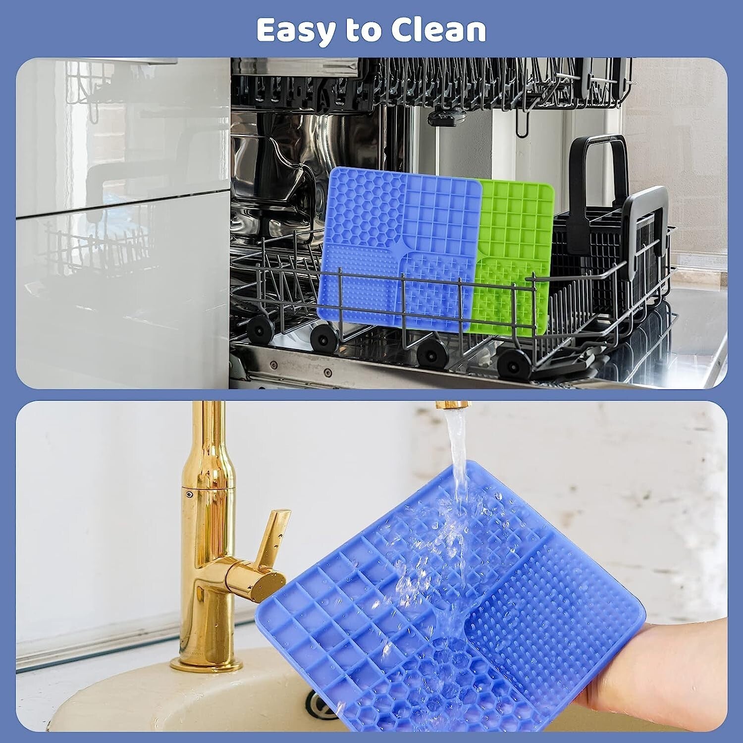 Dog Slow Feeder & Licking Mat Set – Premium 2-Pack Lick Pads for Healthy Mealtime