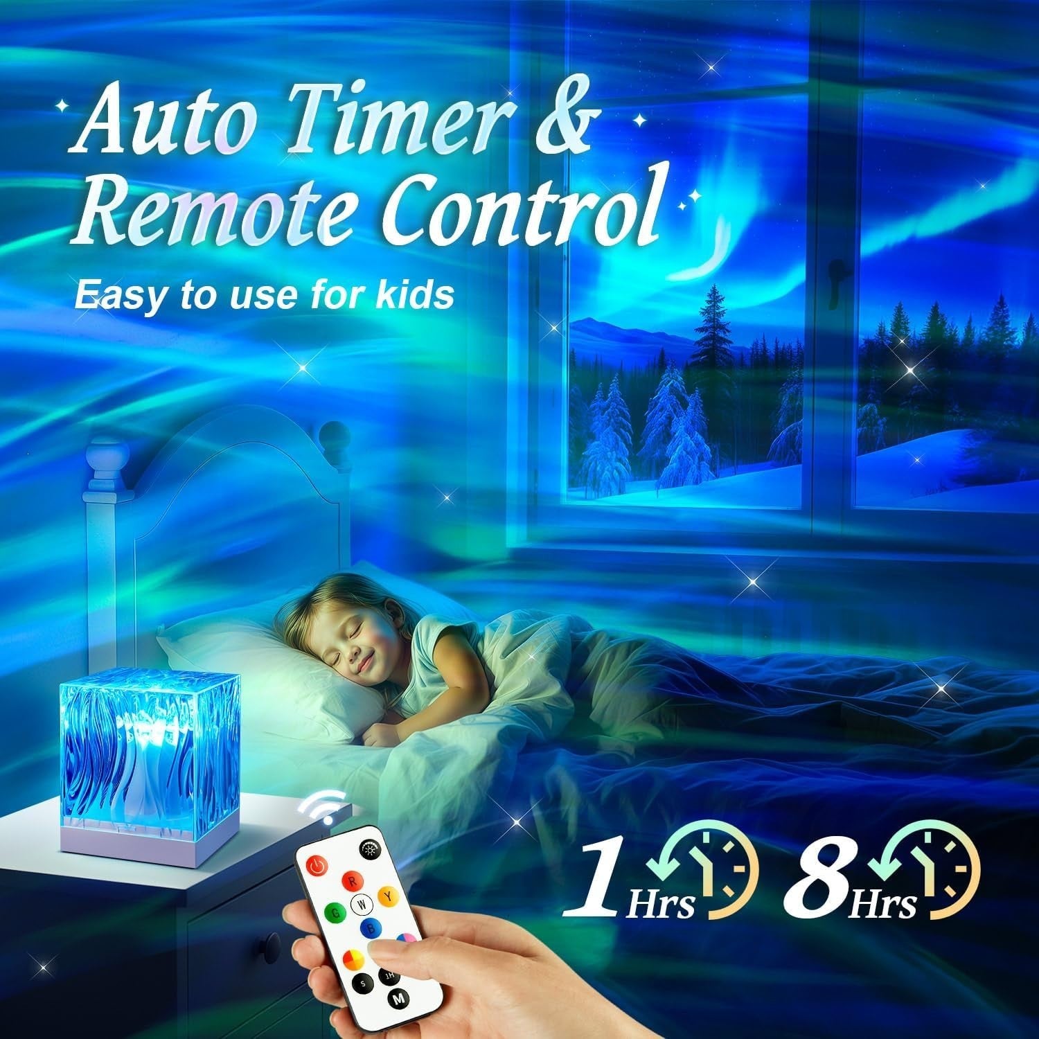 Northern Lights Projector – LED Room Decor & Gift for Teens and Women