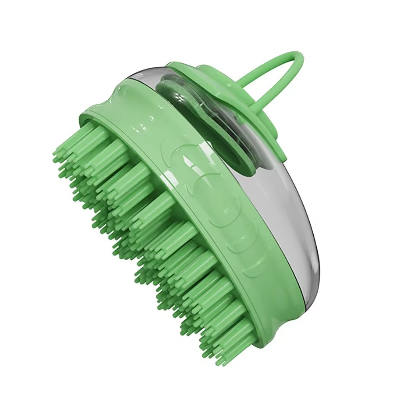 2-in-1 Pet Bath Brush – Silicone Grooming & Massage Comb for Dogs & Cats