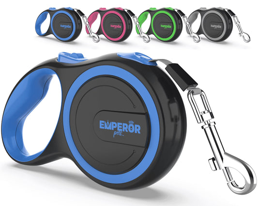 Retractable Dog Leash – 16 Ft Heavy-Duty Leash for Large Dogs up to 110 lbs, Blue
