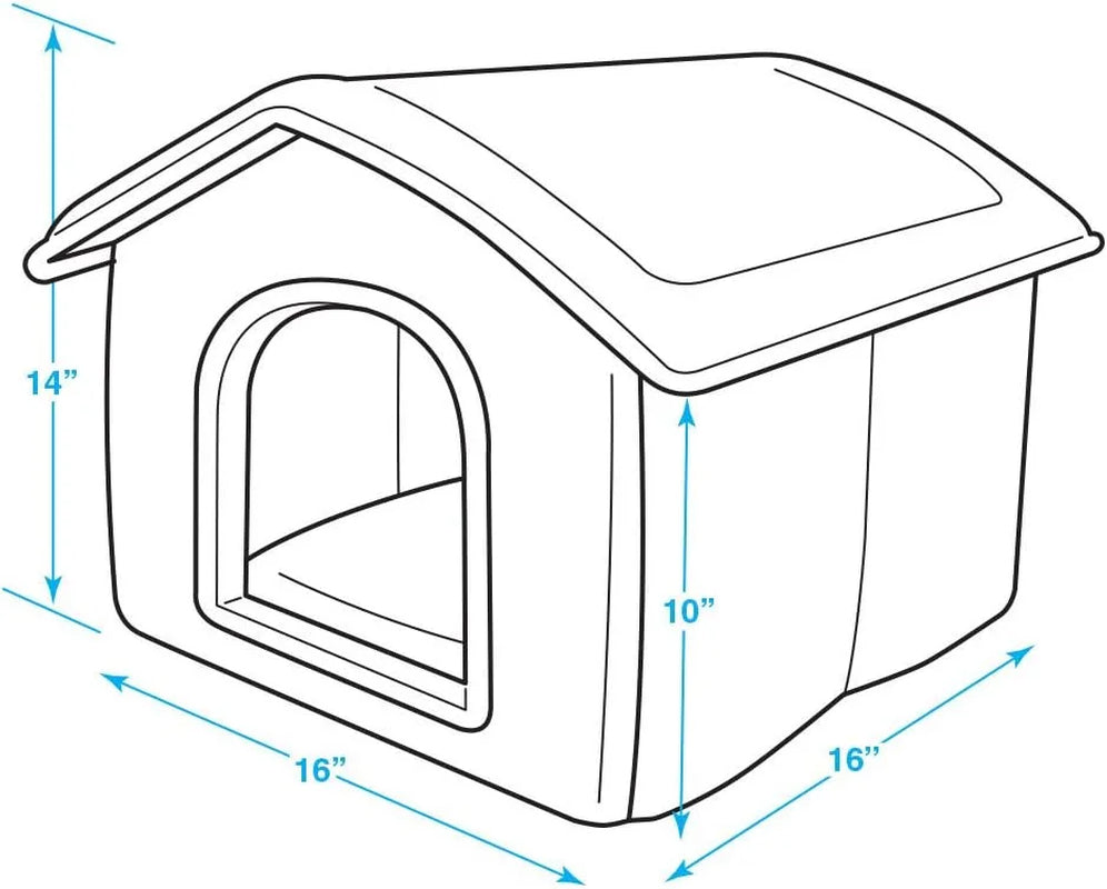 Portable Indoor Pet House – Cozy Shelter for Cats & Small Dogs, Cream