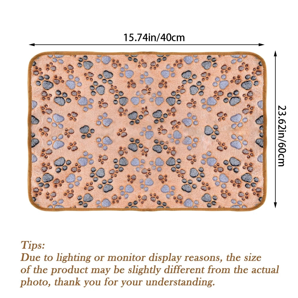 Premium Fleece Pet Blanket – Super Soft Fluffy Flannel Throw for Dogs & Cats, 23" x 16"