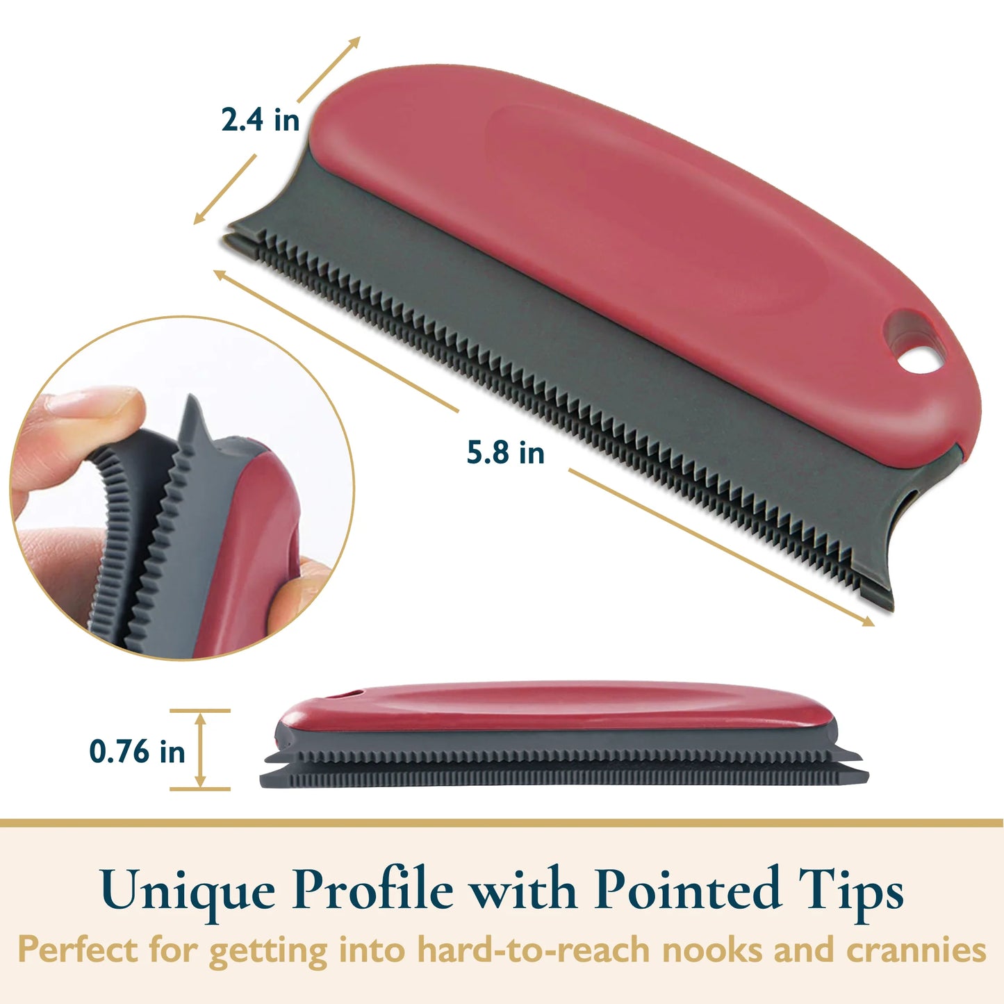 Pet Hair Remover Set – Reusable Roller & Detailer for Dog & Cat Fur