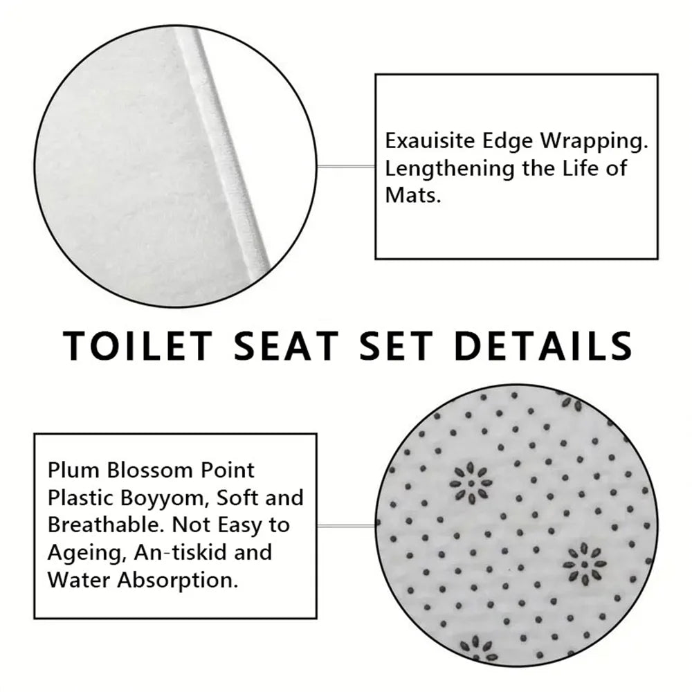 Thanksgiving Shower Curtain Set – 4-Piece Autumn Bathroom Decor with Hooks, Rugs & Mats