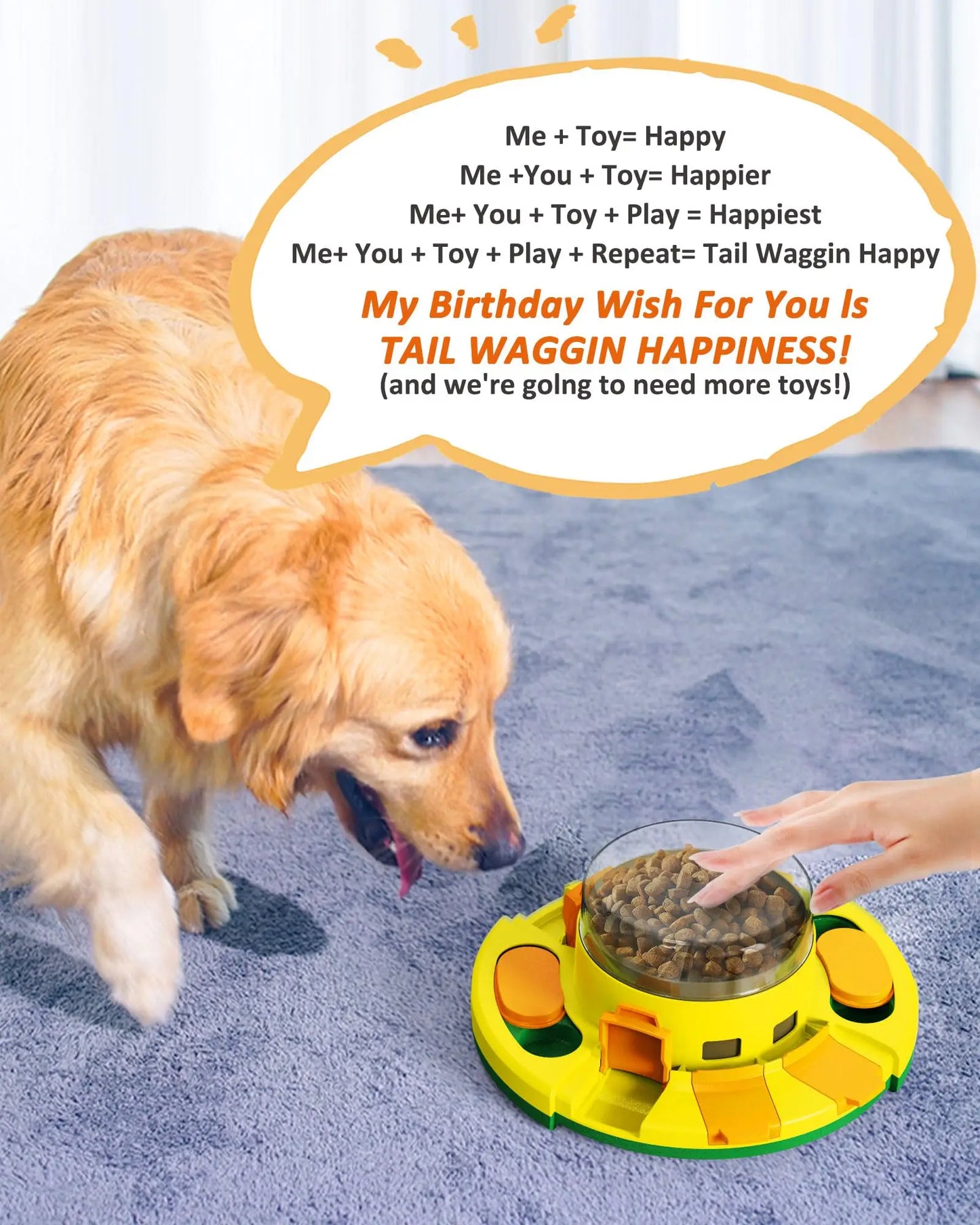 Interactive Puzzle Toy for Dogs – Enrichment Slow Feeder & Treat Dispenser for All Breeds