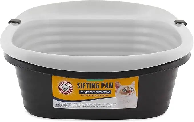 Sifting Cat Litter Box with Microban Protection – Includes Scoop for Easy Cleaning