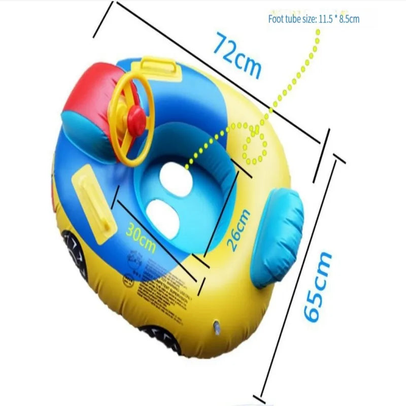 Big Inflatable Baby Swimming Police Car Pool Float