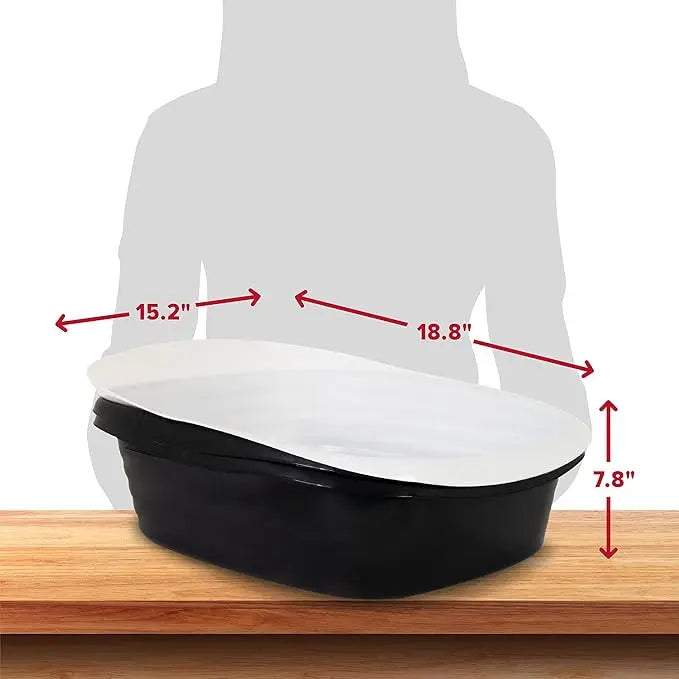 Sifting Cat Litter Box with Microban Protection – Includes Scoop for Easy Cleaning