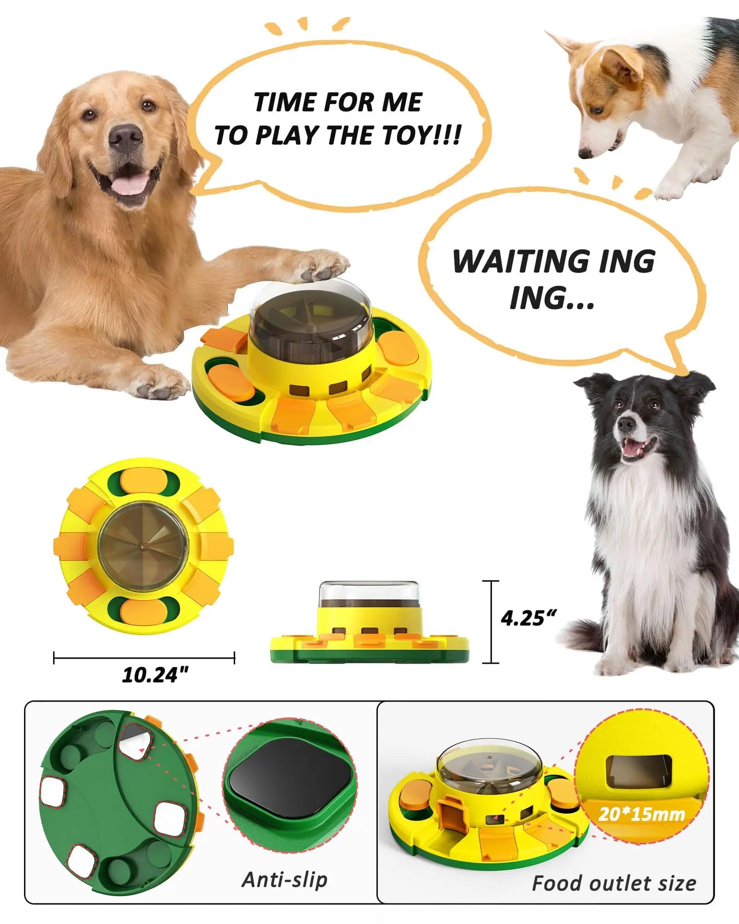 Interactive Puzzle Toy for Dogs – Enrichment Slow Feeder & Treat Dispenser for All Breeds