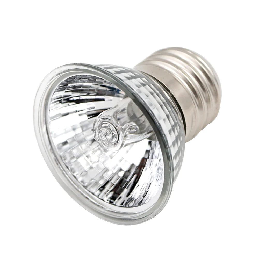 Reptile Heat Lamp Bulb with Clip-On Fixture – Dimmable UVA/UVB Basking Light for Turtles, Tortoises, Lizards & Amphibians with Timer Function