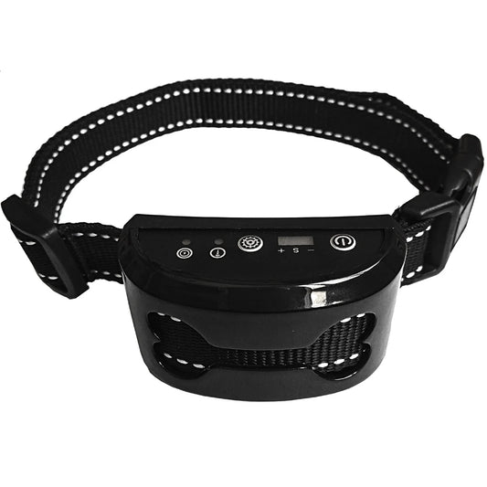 Rechargeable Waterproof Anti-Bark Collar for Dogs – Humane Ultrasonic & Shock Stop Device – USB Electric Safe Bark Control Guard