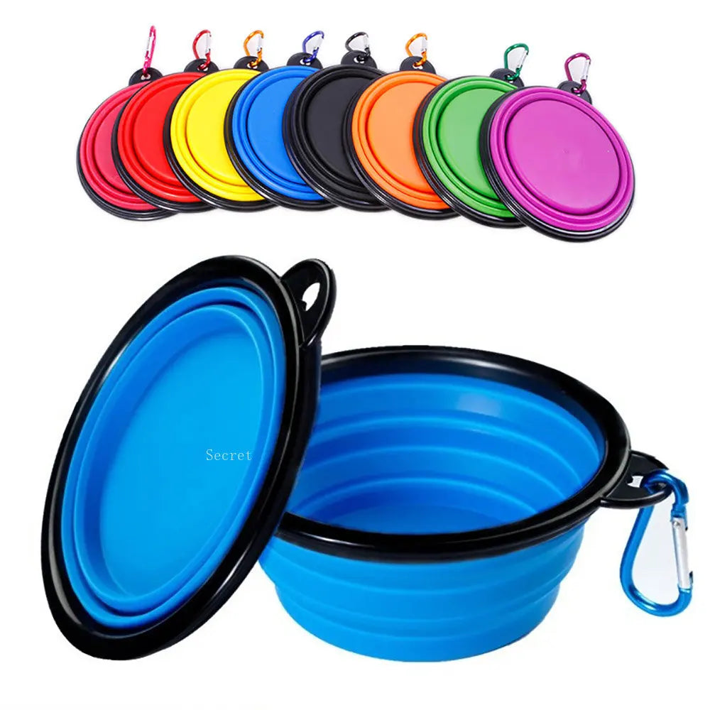 Collapsible Pet Silicone Food or Water Bowl