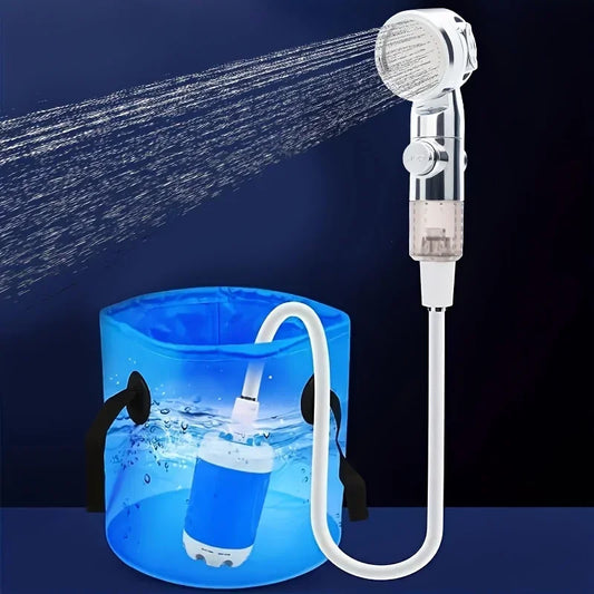Portable USB Rechargeable Shower Head – Multi-Purpose Outdoor Watering System & Garden Hose Nozzle with US Standard Connector