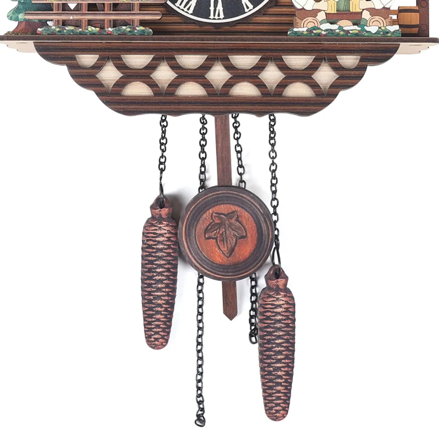 Creative Bird Cuckoo Wall Clock with Swing & Auto-Flapping Wings – Wooden Quartz Home Decor (Battery Operated)