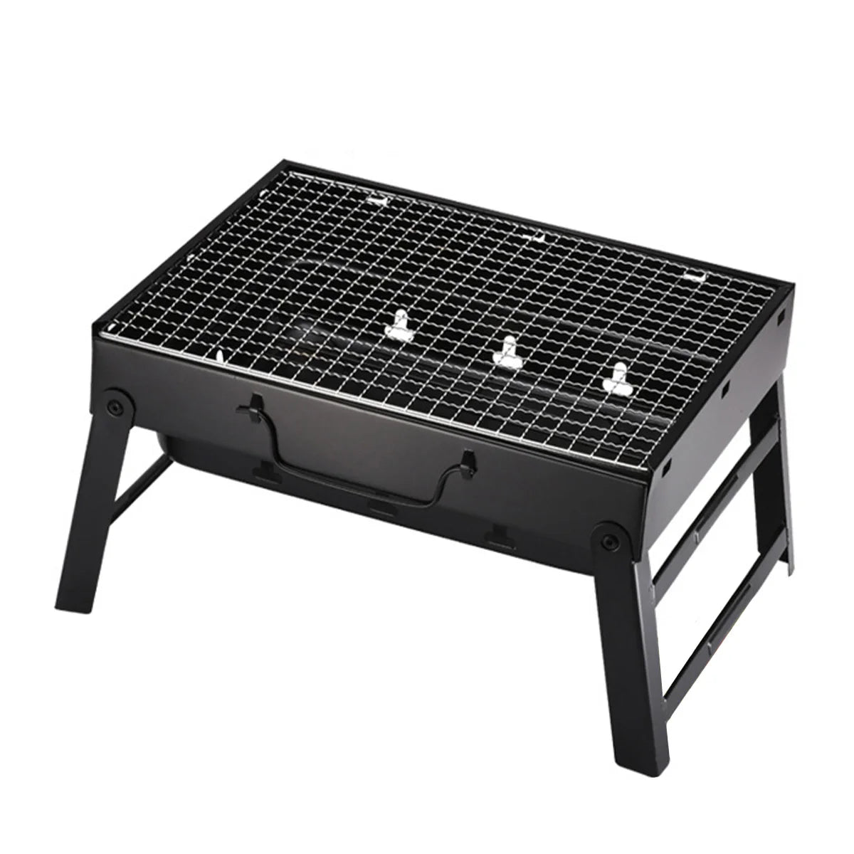 Portable Stainless Steel Charcoal Grill – Mini BBQ Tool Kit for Outdoor Cooking, Camping, Picnic & Beach