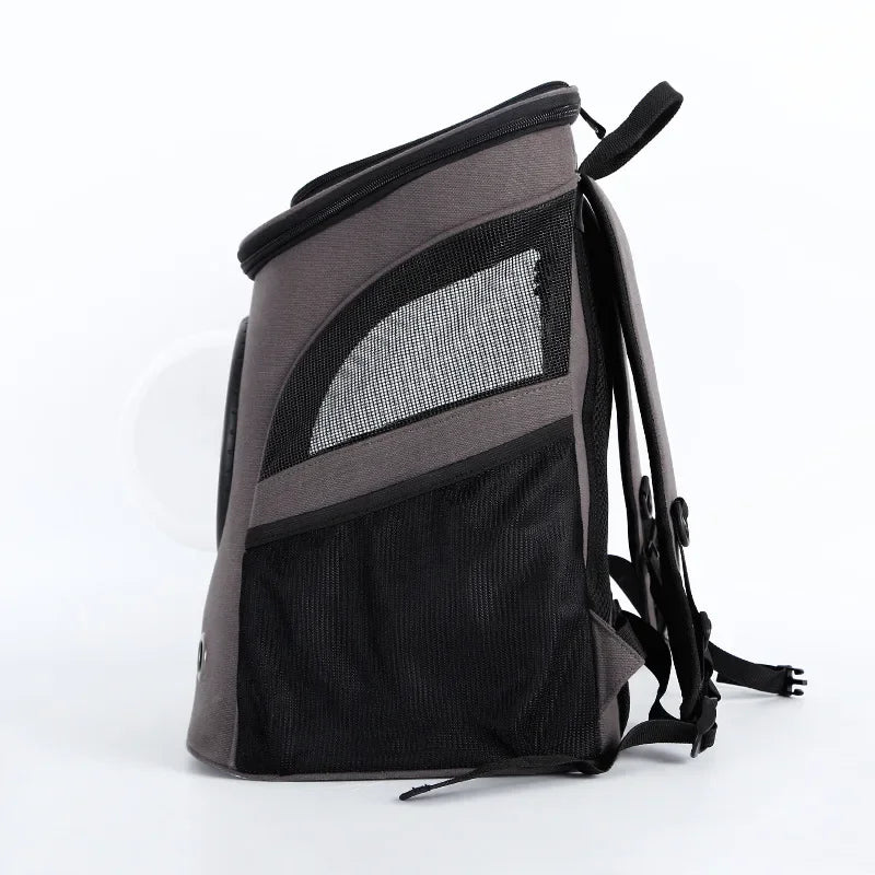 Large Pet Backpack Carrier with Space Capsule Window – Breathable & Portable Travel Bag for Cats and Small Dogs
