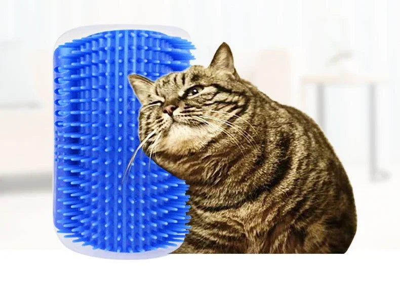 Pet Comb Removable Cat Corner Scratching & Rubbing Brush: