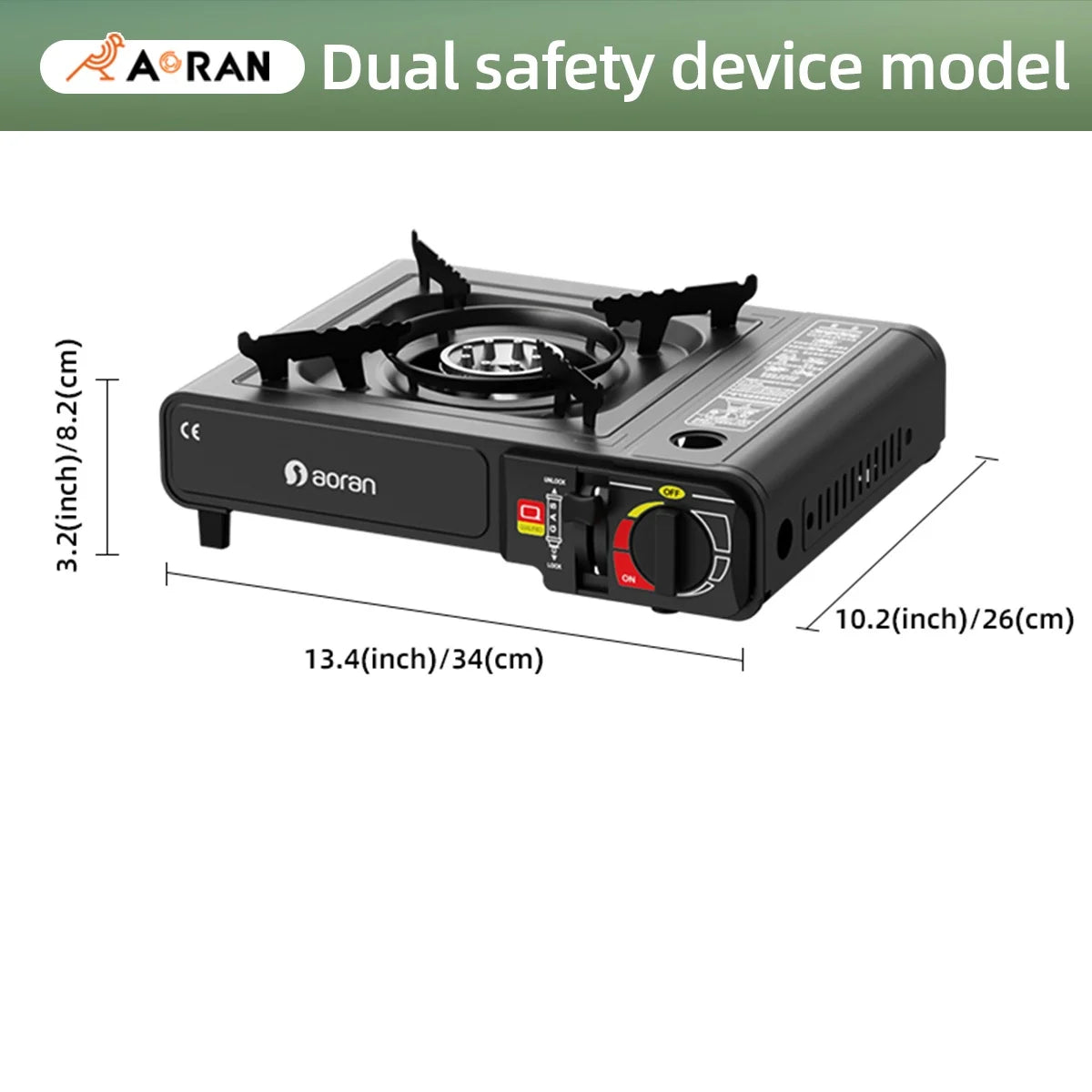 Portable Cassette Gas Stove – 2900W High-Power Outdoor Grill for Camping, Kitchen, and BBQ Cooking