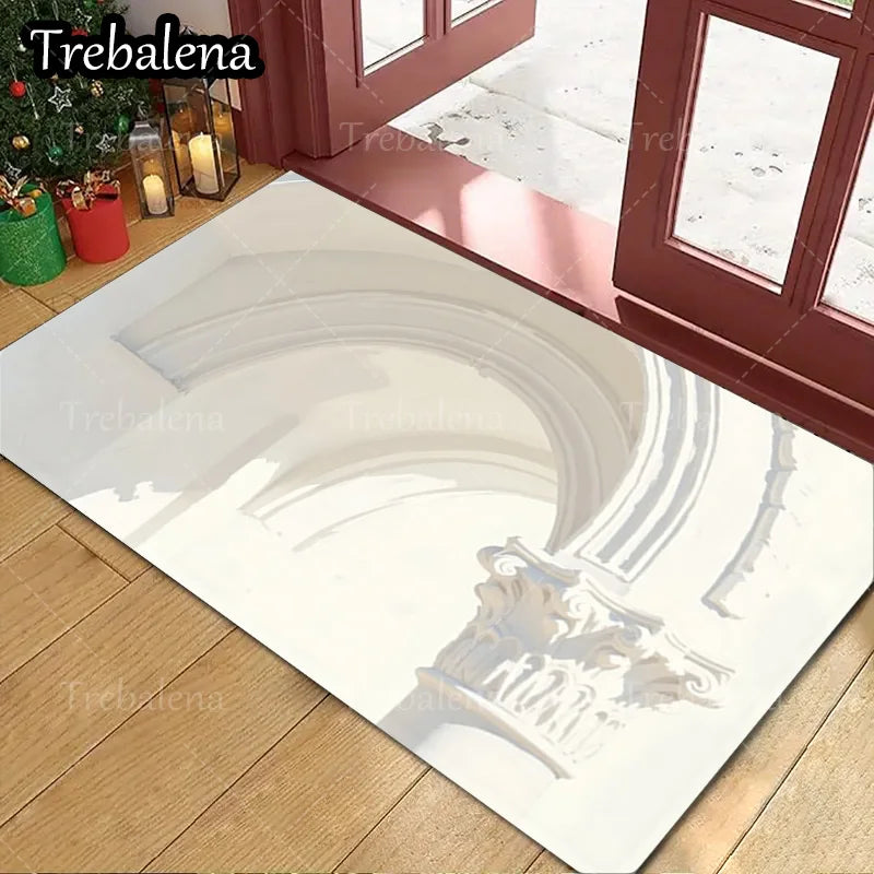1pc Welcome Door Mat – American Flag Eagle Shield Patriotic Floor Mat