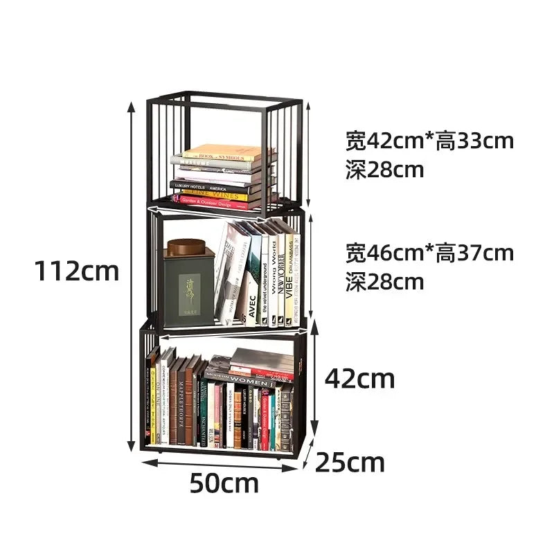 Rotating Boxes Bookshelf  / Storage Rack