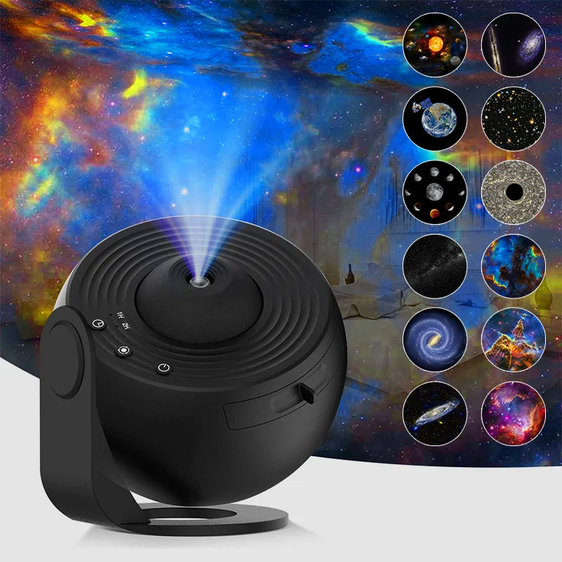 Night Light Galaxy Projector – 360° Rotating Starry Sky Planetarium Lamp for Kids’ Bedroom, Valentine’s Day, Weddings & Home Décor