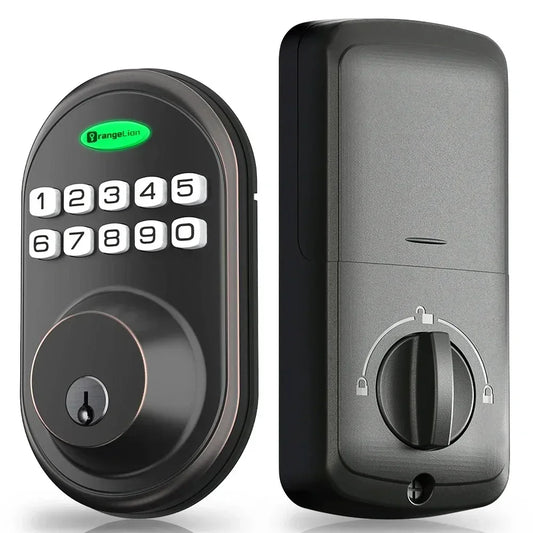 EUUKAIHG Keyless Entry Door Lock – Smart Deadbolt with Keypad, One-Touch Lock/Unlock, Auto-Locking & Backup Key Access – Secure Electronic Lock for Home or Office