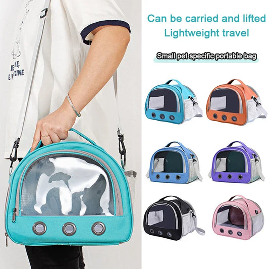 Foldable Pet Carrier Backpack – Portable Travel Bag with Cotton Cushion for Cats, Dogs, Birds & Rabbits | Anti-Suffocation, Airline-Approved