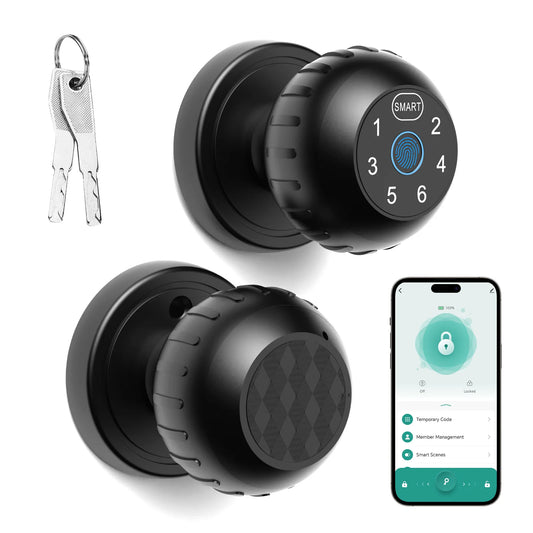 Viladepot Smart Fingerprint Door Lock – Electronic Touchscreen Keypad with App Control & Passcode Unlock | Indoor Keyless Entry System