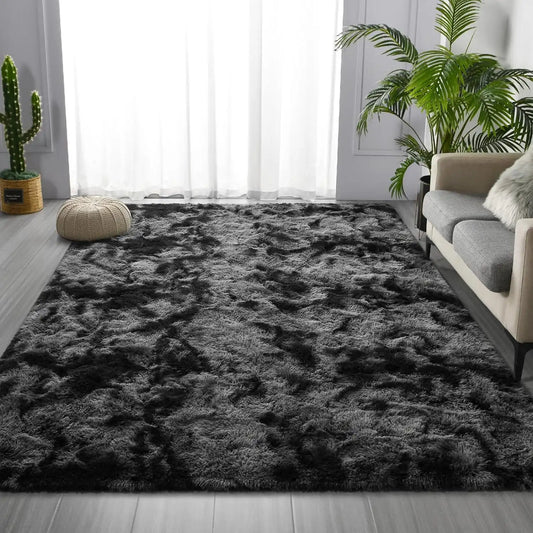 Super Soft Large Plush Tie Dye Velvet Rugs