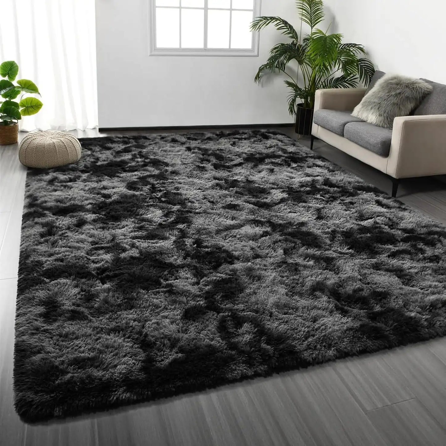 Super Soft Large Plush Tie Dye Velvet Rugs