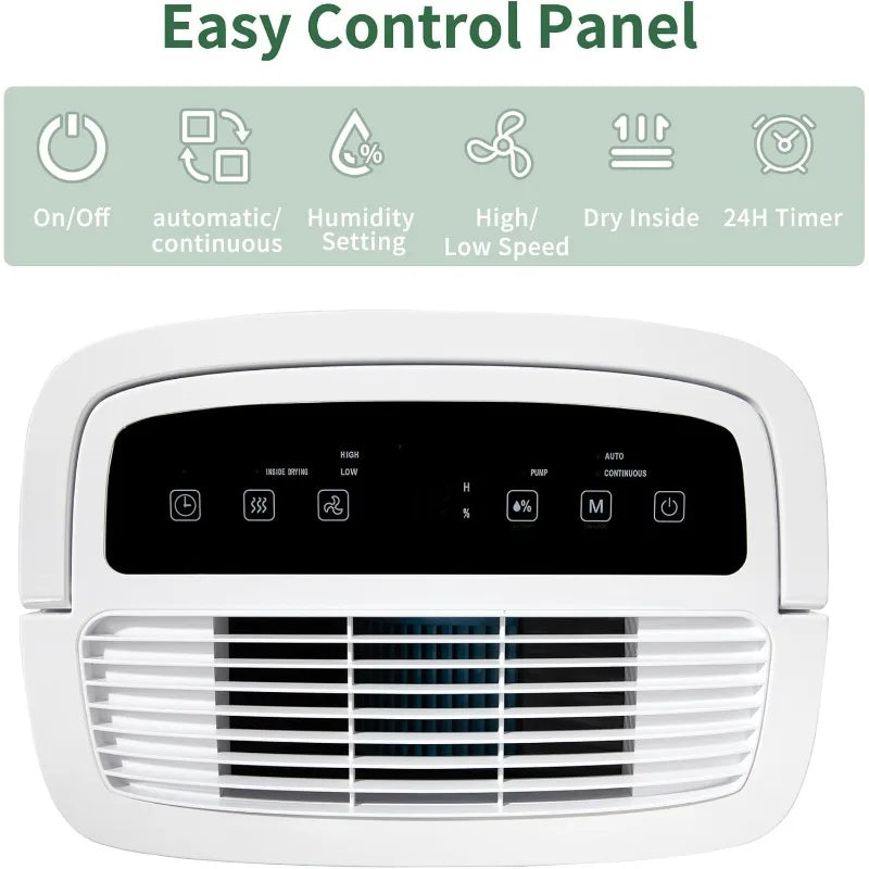 150 Pints Dehumidifier with Pump – Powerful, Quiet, and Efficient for Large Spaces