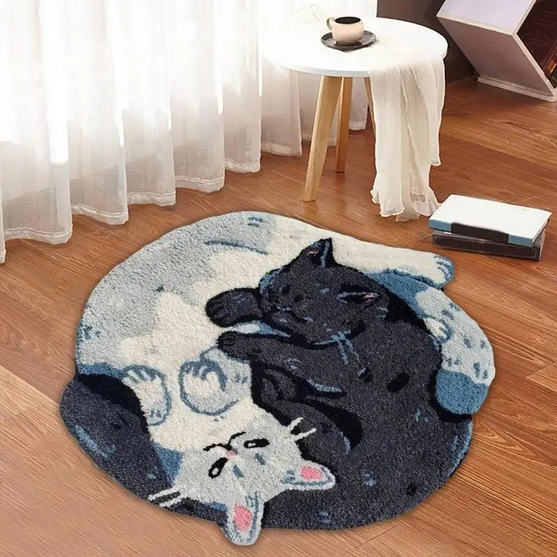 Hugging Cat Bath Mat