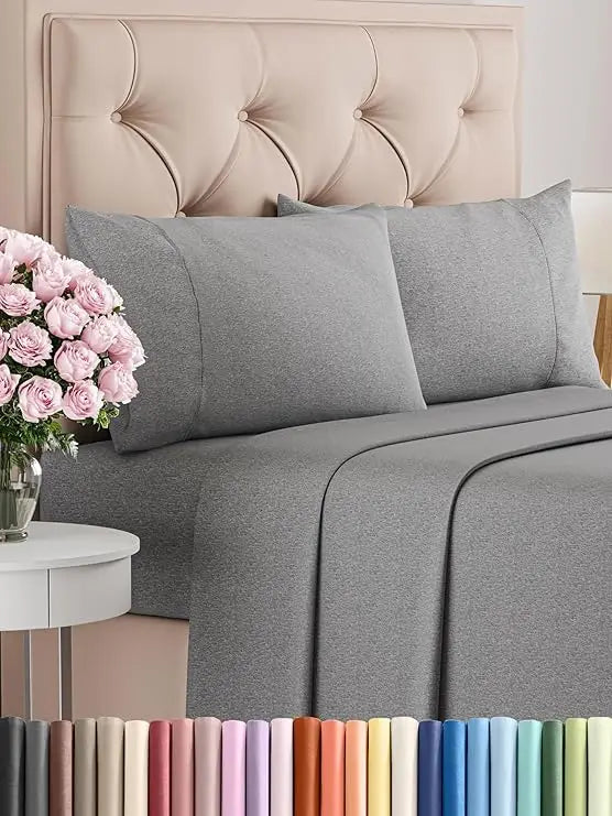 California King 4-Piece Sheet Set – Soft, Breathable & Cooling Hotel Luxury Bedding for Women, Men, Kids & Teens