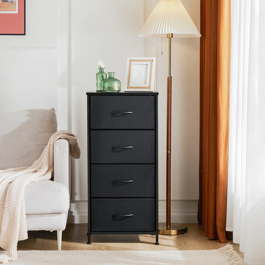 JHK 4 Fabric Cabinet With Wardrobe Steel Frame