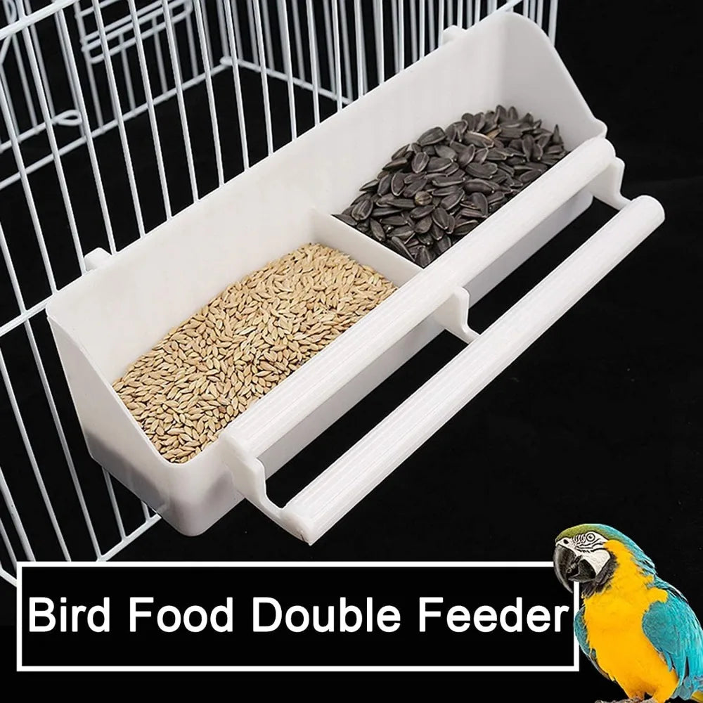 X-Large Stackable Double Bird Parrot Cage – 2 Separate 3-Level Enclosures with Side Breeding Nest Doors & Pull-Out Trays