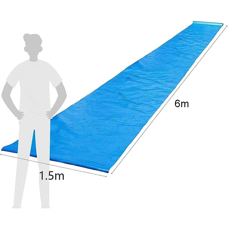 8M Heavy Duty Lawn Slip Water Slide – Waterproof Backyard Slip & Slide Tarp for Outdoor Summer Parties and Water Games