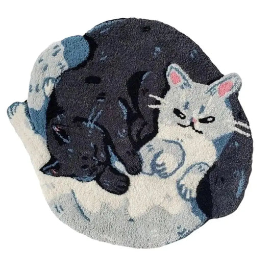 Hugging Cat Bath Mat