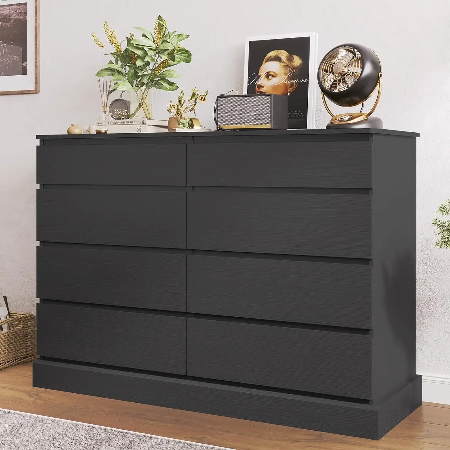 Long Dresser with 8 Drawers