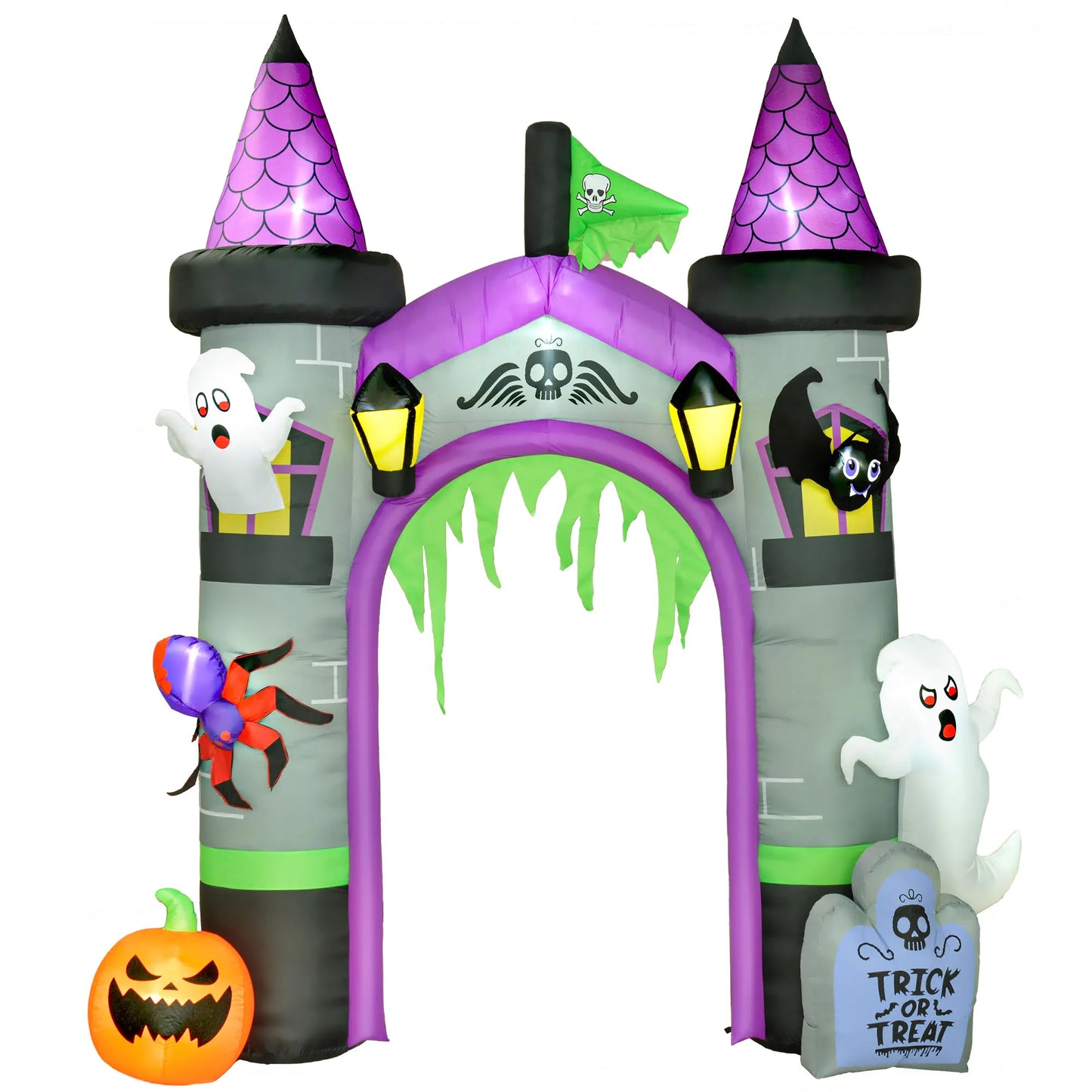 12FT Large Halloween Inflatable Archway – LED Lighted Outdoor Yard Display