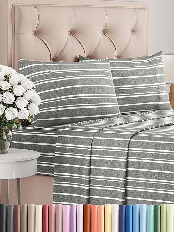 California King 4-Piece Sheet Set – Soft, Breathable & Cooling Hotel Luxury Bedding for Women, Men, Kids & Teens
