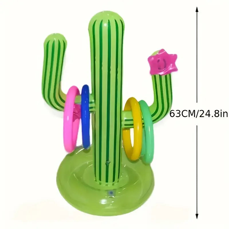 Inflatable Cactus Pool Game Set – Fun Summer Beach & Pool Interactive Toy for Outdoor Parties